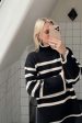 Neo Noir - Fanning Stripe Knit Blouse GZ - Black For Discount