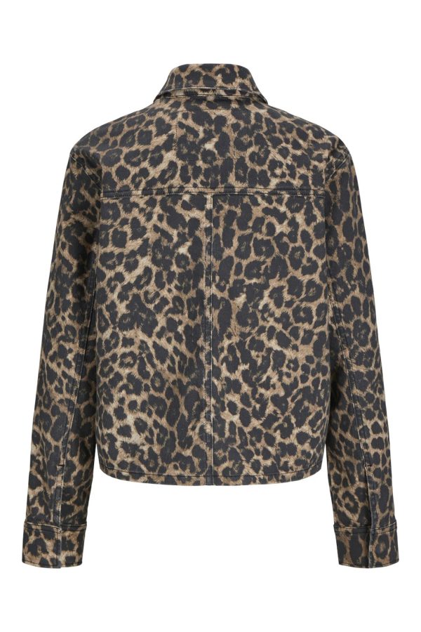 Jjxx - Jxsarah Leo Overshirt - 4702717 Cornstalk Leopard Online Hot Sale