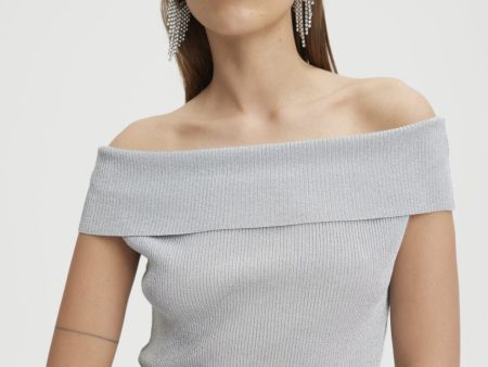 Gestuz - SilviGZ off shoulder - Silver For Cheap