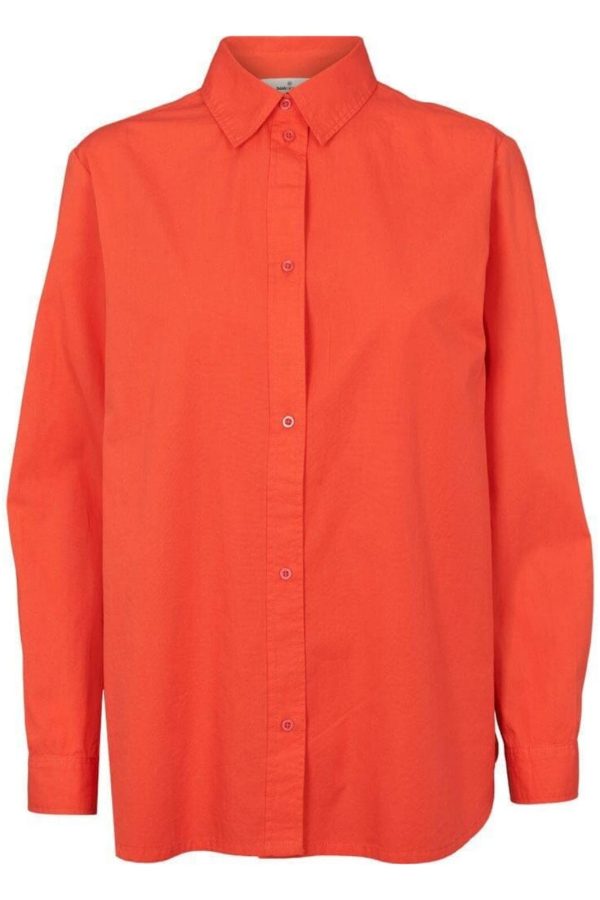 Forudbestilling - Basic Apparel - Silje Ls Shirt BA416-31 - 753 Grenadine on Sale