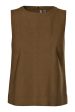 Pieces - Pcjuno Sl O-Neck Top Fsy - 4889516 Amber Brown on Sale