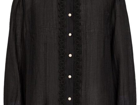 Co´couture - Angiecc Anglaise Shirt 35600 - 96 Black Hot on Sale