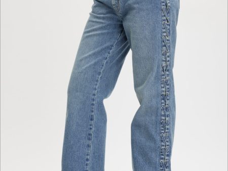 Gestuz - SaimaGZ MW string jeans - Mid blue washed Supply