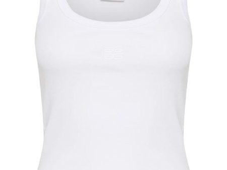 Forudbestilling - Gestuz - Gzdrew Logo Top 2.0 - 110601 Bright White Discount