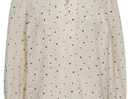 Co´couture - Tesscc Dot Ss Blouse 35552 - 11 Off White Fashion