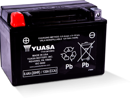 Yuasa YTX9 Maintenance Free AGM 12 Volt Battery on Sale