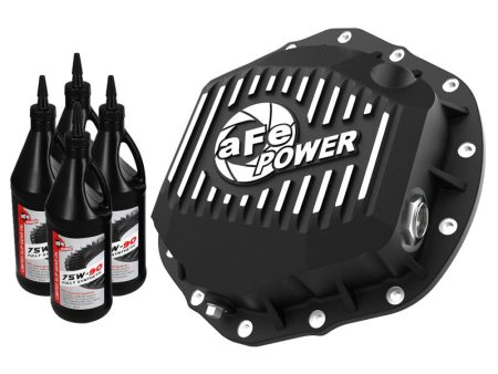 aFe 19-23 Dodge Ram 2500 3500 Pro Series Rear Differential Cover - Black w  Machined Fins Online Hot Sale