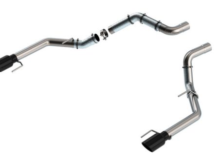 Borla 21-23 Ford Raptor 3in Tail Pipe Kit 4.5in Tip - Black Chrome Hot on Sale