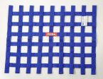 RaceQuip Blue 18in H x 24W SFI Ribbon Window Net Online Hot Sale